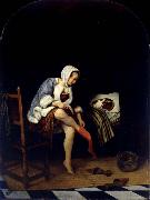 Jan Steen The Toilet oil